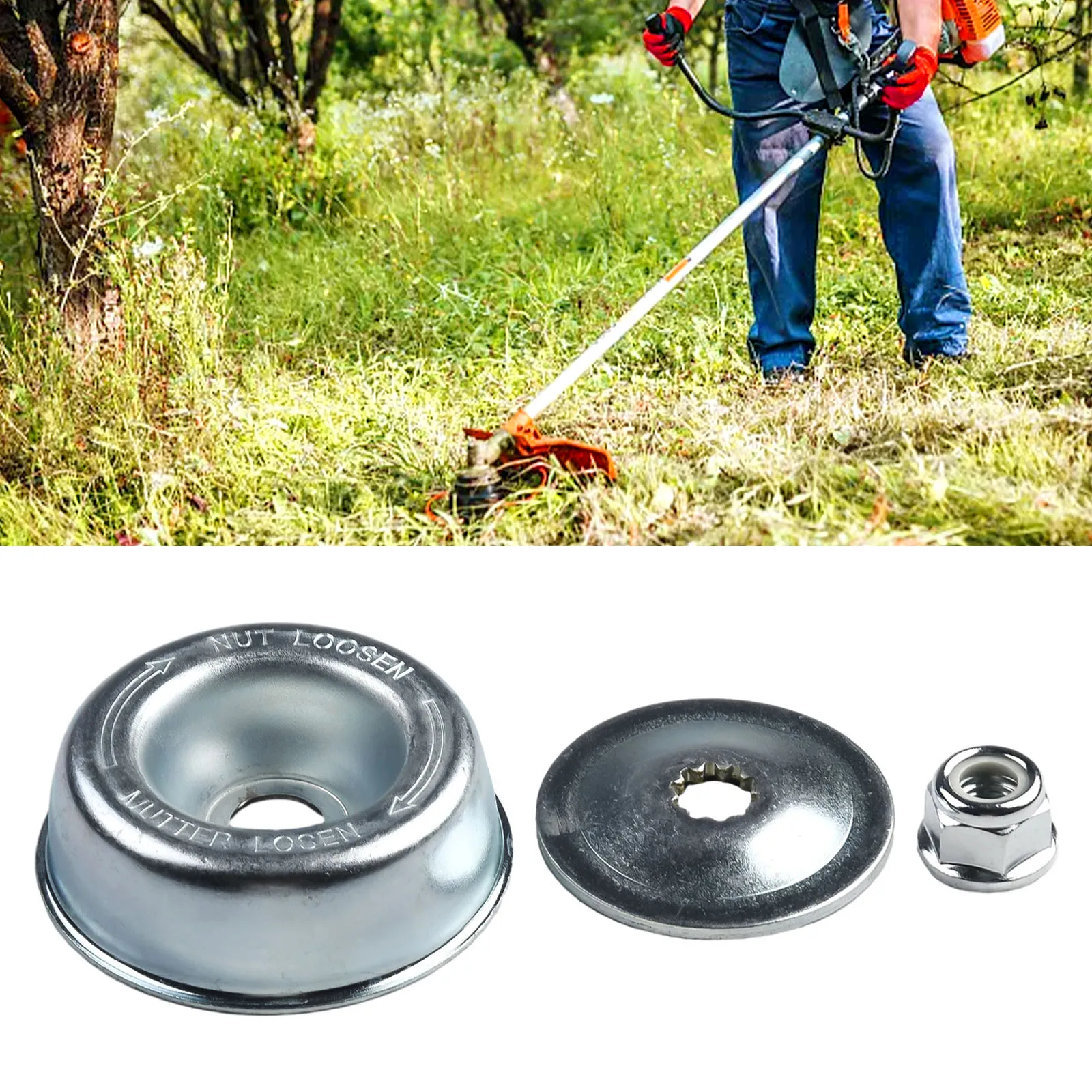 Metal Blade Retaining Fixing Kit Bevel Washer Rider Plate For STIHL Strimmer FS350 FS360 FS400 FS410 FS450 4119 642 7600 Parts
Metal Blade Retaining Fixing Kit Bevel Washer Rider Plate For STIHL Strimmer FS350 FS360 FS400 FS410 FS450 4119 642 7600 Parts