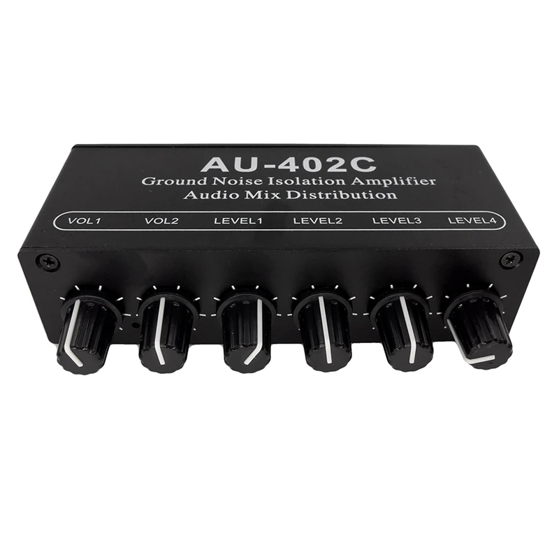 RISE-AU-402C Audio Mixed Distributor Signal Selector Switcher 4 Input 2 Output RCA Tone Volume Controls Headphones Amplifier
RISE-AU-402C Audio Mixed Distributor Signal Selector Switcher 4 Input 2 Output RCA Tone Volume Controls Headphones Amplifier