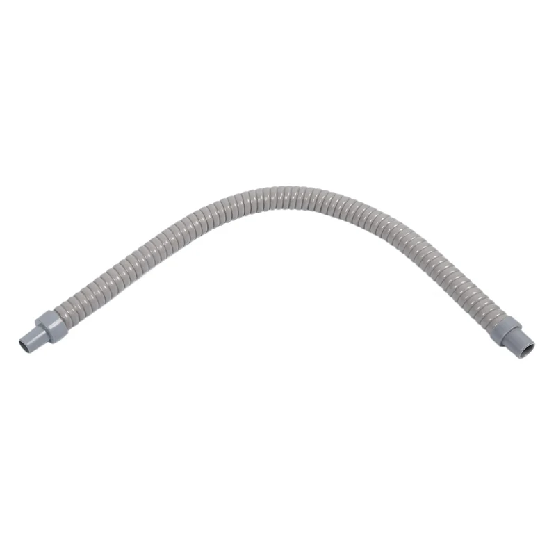 

20Pcs Plastic Water Drain Pipe Hose 60Cm Long For Air Conditioner Gray
