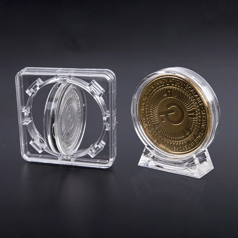 4cm Acrylic Coin Display Case With Base Commemorative Medal Transparent Dustproof Protection Box
4cm Acrylic Coin Display Case With Base Commemorative Medal Transparent Dustproof Protection Box