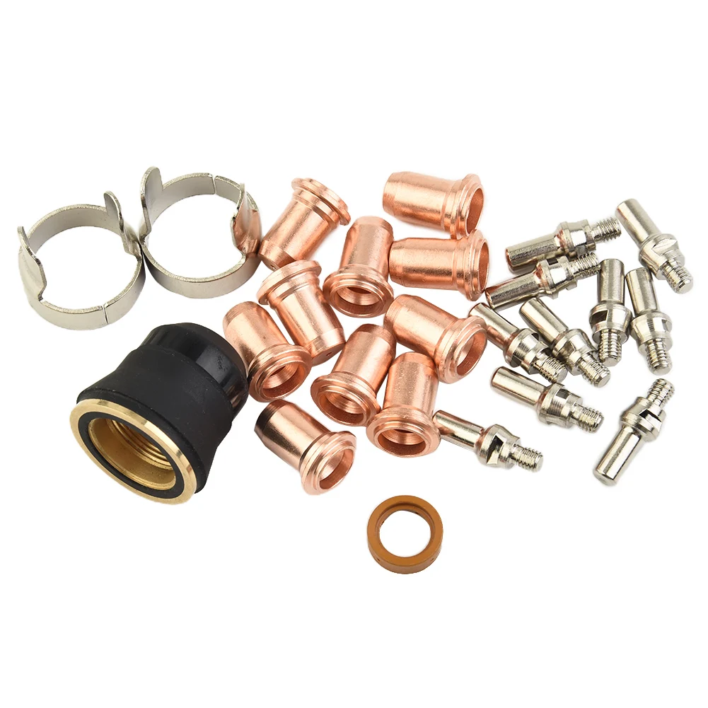 

Parts Plasma Cutter Torch Swirl Ring Electrodes Nozzle Tips Shield Cup Stand-Off Guide For PT-60 Brand New High Quality