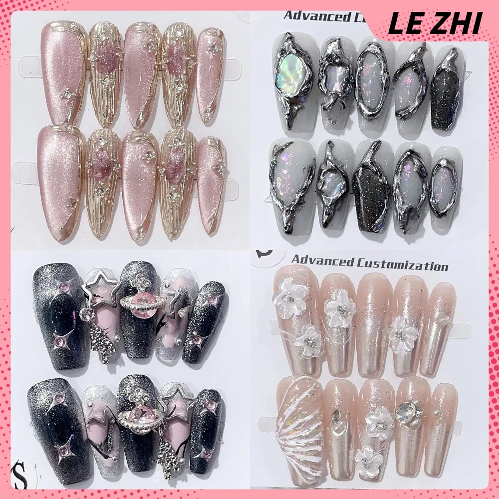 French Ballerina Elegance Diamond Handwork Reusable Fake Nail Gradient Wearable 3D Butterfly Bridal Gift Press on Nails Tip
French Ballerina Elegance Diamond Handwork Reusable Fake Nail Gradient Wearable 3D Butterfly Bridal Gift Press on Nails Tip