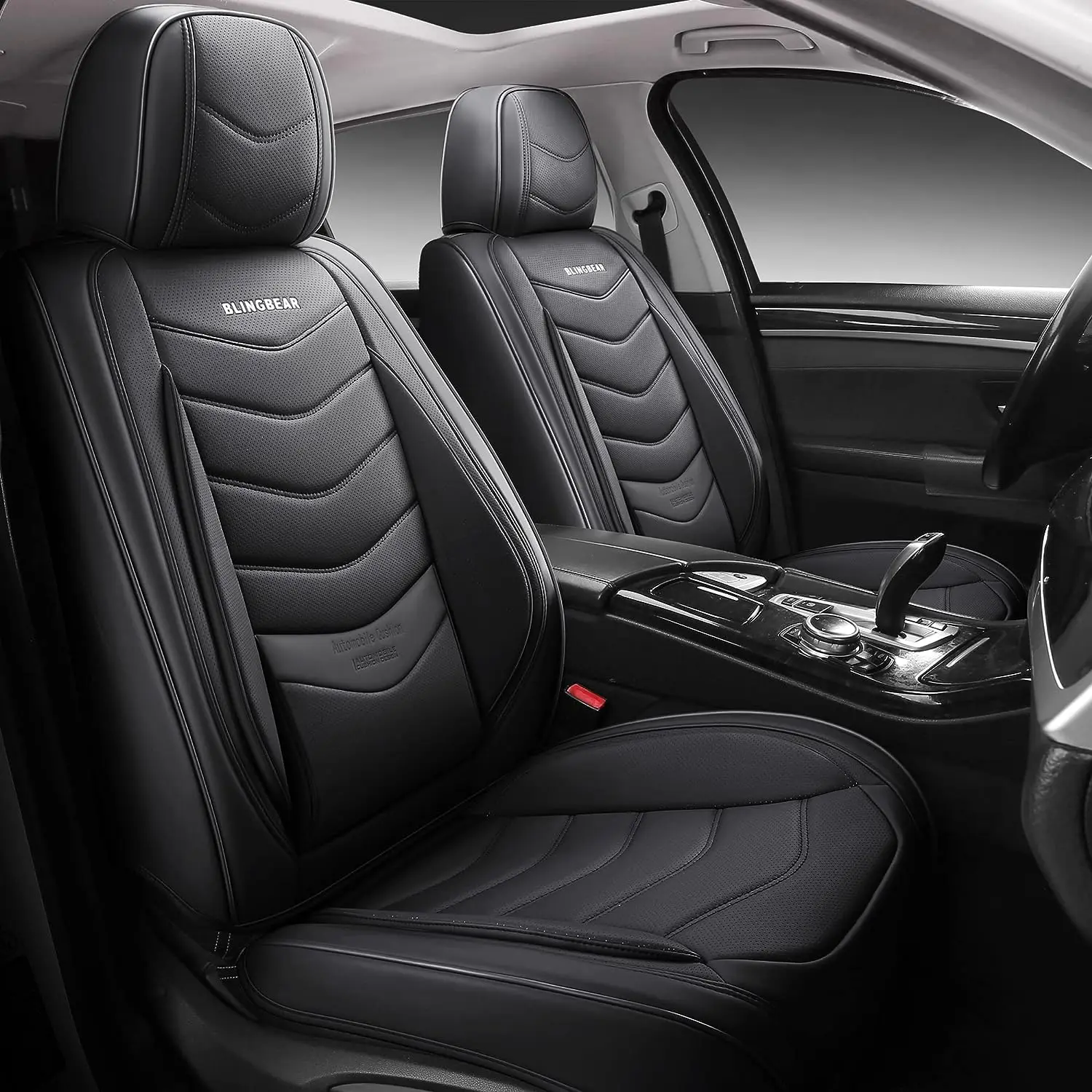 Full Coverage Leather Car Seat Covers 5 Seats Universal Fit for Most Cars Trucks and SUVs with Waterproof Leatherette
Full Coverage Leather Car Seat Covers 5 Seats Universal Fit for Most Cars Trucks and SUVs with Waterproof Leatherette