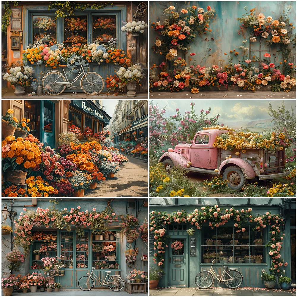 Spring Floral Bloom Photo Background Romantic Town Street Flower Shop Photo Studio Props Kids Portrait Photography Backdrop
Spring Floral Bloom Photo Background Romantic Town Street Flower Shop Photo Studio Props Kids Portrait Photography Backdrop