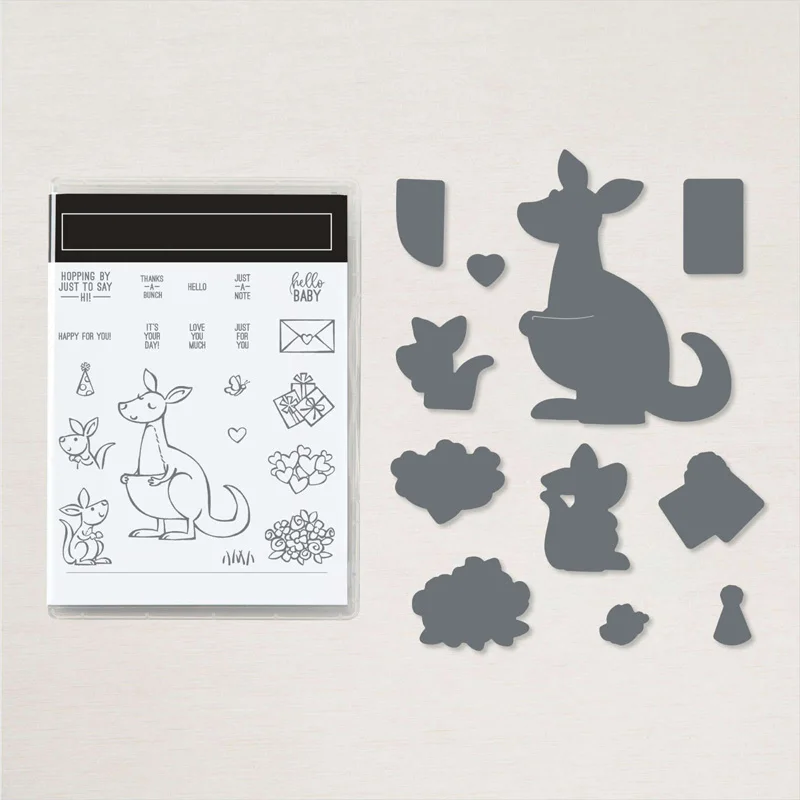 Kangaroo Dies and Coordinating Stamps Adorable Kangaroos and Accessories Clear stamps For DIY Scrapbooking Card 2024 NEW 20A
Kangaroo Dies and Coordinating Stamps Adorable Kangaroos and Accessories Clear stamps For DIY Scrapbooking Card 2024 NEW 20A