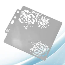 Drawing Stencil Assorted Patterns Hollow Out Art Painting Template for Craft Scrapbooking DIY Cake Decor (S03) 
Drawing Stencil Assorted Patterns Hollow Out Art Painting Template for Craft Scrapbooking DIY Cake Decor (S03)