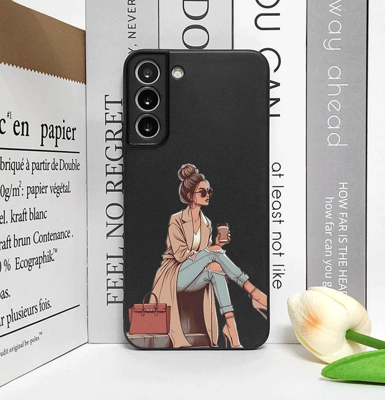 Girl Women Coffee Miss Phone Case for Samsung Galaxy A15 A13 A14 A55 A16 A54 A53 A52 A51 A71 5G Fashion Lady Female Soft Covers Girl Women Coffee Miss Phone Case for Samsung Galaxy A15 A13 A14 A55 A16 A54 A53 A52 A51 A71 5G Fashion Lady Female Soft Covers