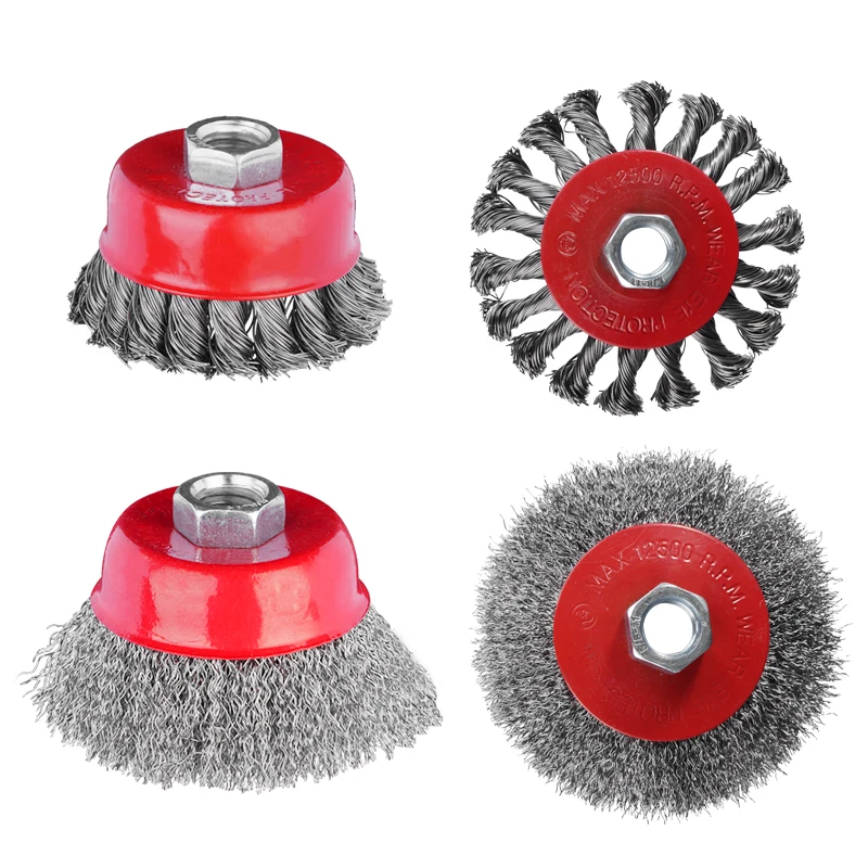 Thickened bowl type steel wire wheel for metal derusting machine steel wire brush Angle grinder stainless steel polishing wheel
Thickened bowl type steel wire wheel for metal derusting machine steel wire brush Angle grinder stainless steel polishing wheel