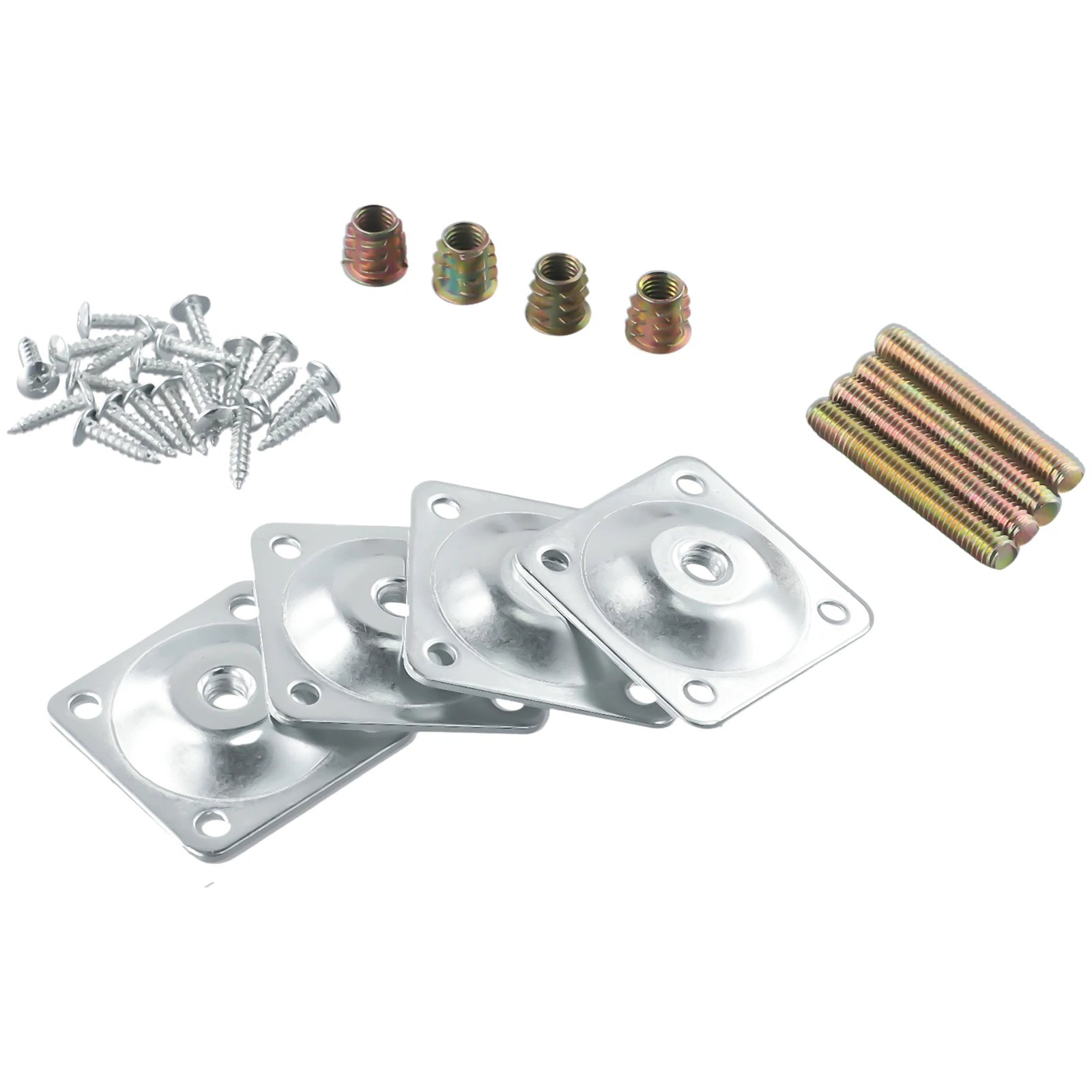 4Pcs M8 Metal Connector Fixing Mounting Plates And Metal Dowel Screws Square Iron Table Plane Gasket Foot Cover Sofa Wooden Leg
4Pcs M8 Metal Connector Fixing Mounting Plates And Metal Dowel Screws Square Iron Table Plane Gasket Foot Cover Sofa Wooden Leg