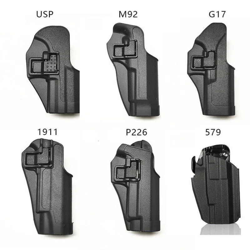 

Outdoor Tactical Pistol Holster Glock G17 M92 P226 1911 for Glock Type Quick Pull Waist for Hunting Military Fan CS Sport