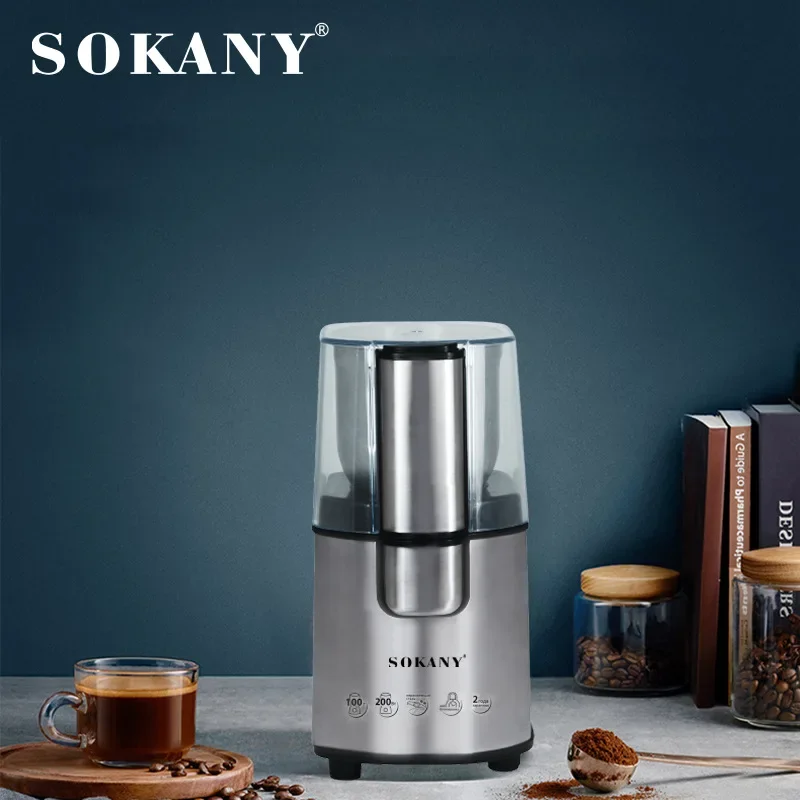 200W Electric Coffee Grinder Electric Cleanable Kitchen Cereals Nuts Bean Spices Grains Grinder Stainless Steel Grinder Machine
200W Electric Coffee Grinder Electric Cleanable Kitchen Cereals Nuts Bean Spices Grains Grinder Stainless Steel Grinder Machine
