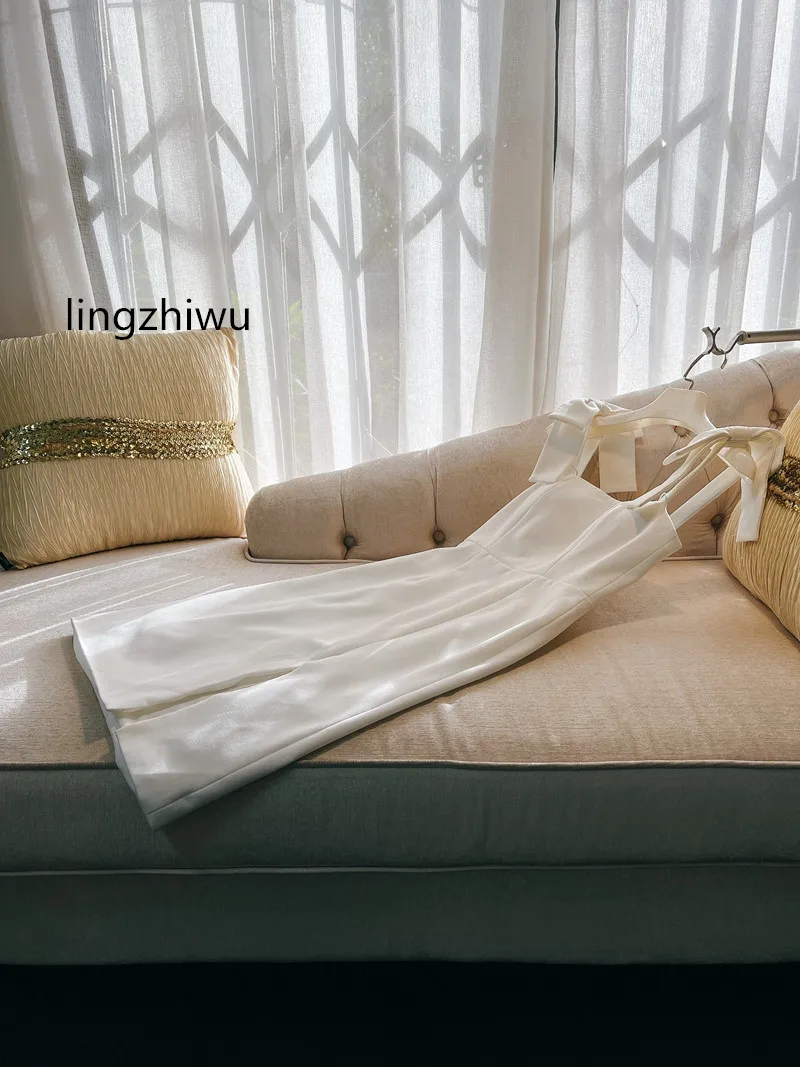lingzhiwu White Dress Bow Sling Design Party Birthday Top Quality Slim Slit Dresses New Arrive
lingzhiwu White Dress Bow Sling Design Party Birthday Top Quality Slim Slit Dresses New Arrive