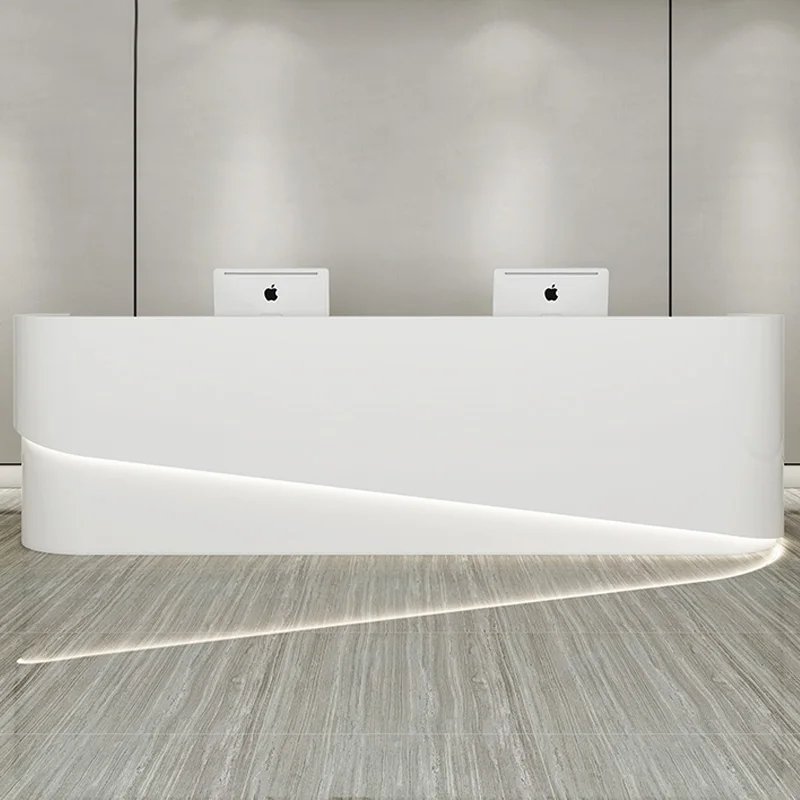 Desktop White Reception Desk Salon Counter Computer Console Reception Desk Cashiers Silla De Escritorio Modern Furniture
Desktop White Reception Desk Salon Counter Computer Console Reception Desk Cashiers Silla De Escritorio Modern Furniture