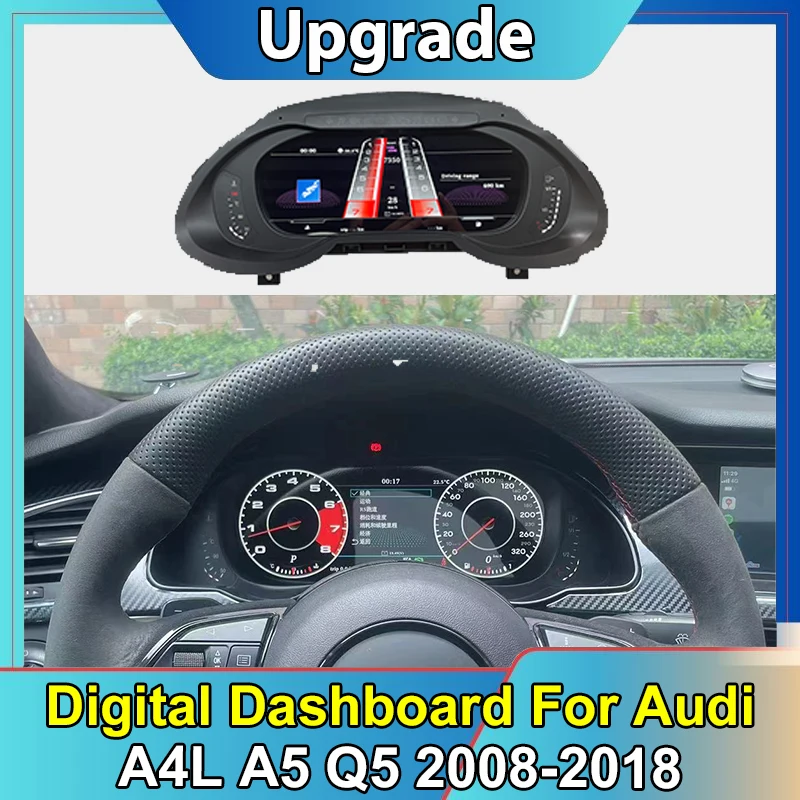 Car LCD Digital Cluster Virtual Cockpit SpeedMeter Dash For Audi A4L A4 A5 Q5 2008 2009 2010-2018 Instrument Screen Panel Unit
Car LCD Digital Cluster Virtual Cockpit SpeedMeter Dash For Audi A4L A4 A5 Q5 2008 2009 2010-2018 Instrument Screen Panel Unit