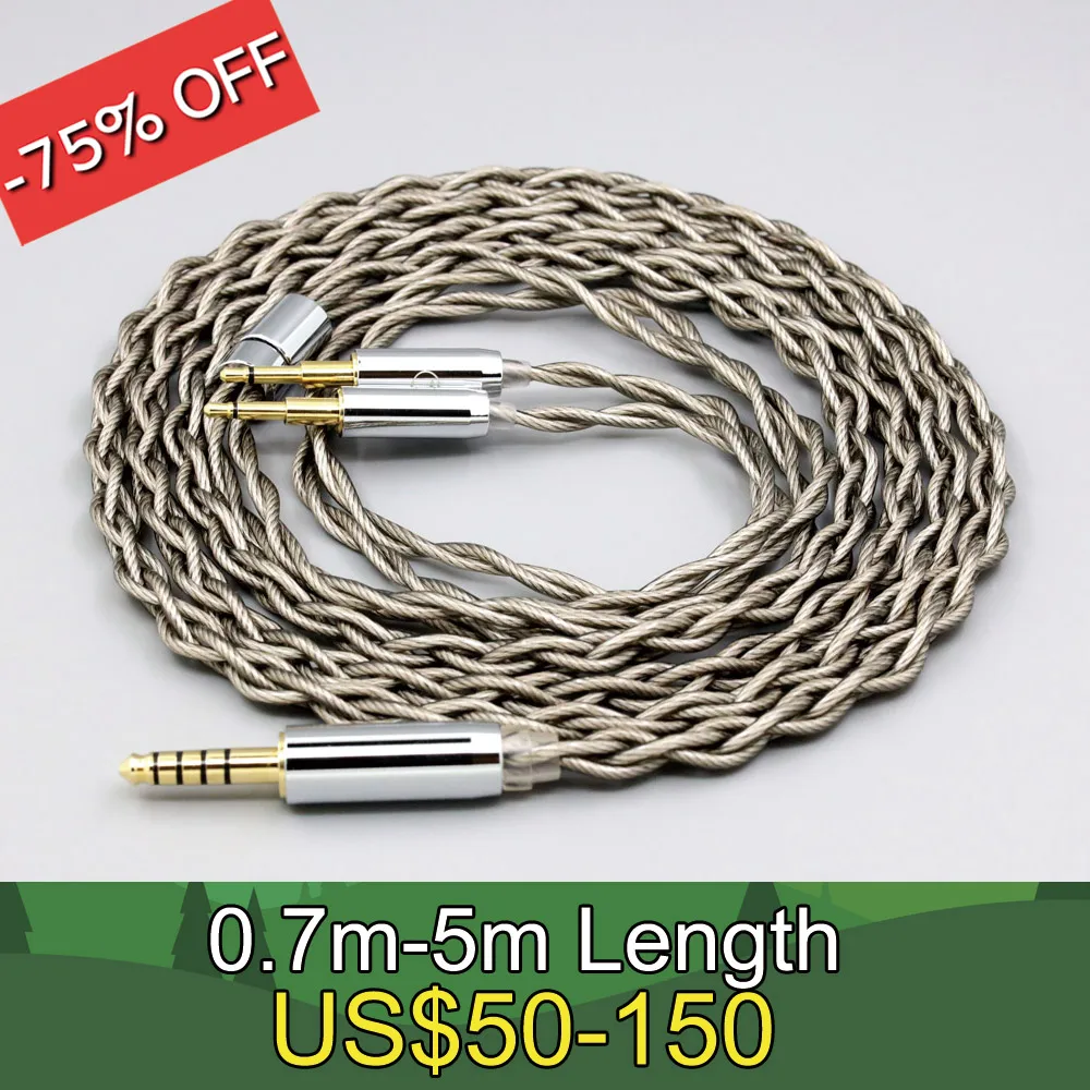 99% Pure Silver + Graphene Silver Plated Shield Earphone Cable For Sennheiser HD477 HD497 HD212 PRO EH250 EH350 LN007949
99% Pure Silver + Graphene Silver Plated Shield Earphone Cable For Sennheiser HD477 HD497 HD212 PRO EH250 EH350 LN007949