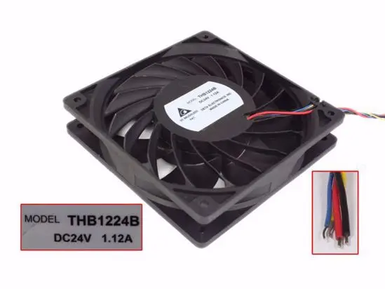 4-проводной охлаждающий вентилятор для сервера Delta Electronics THB1224B DC 24 в 120 А 120x25 мм
4-проводной охлаждающий вентилятор для сервера Delta Electronics THB1224B DC 24 в 120 А 120x25 мм