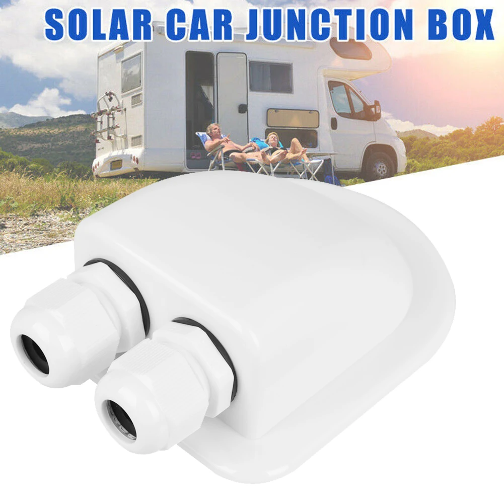 

New Double hole single hole junction box Waterproof ABS Roof Cable Entry Gland For Solar Panels Motorhomes Caravans Boats