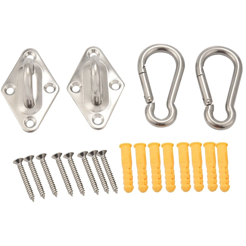 Heavy Duty Hammock Hanging Kit Eye Plates Ceiling Wall Mount Anchor Hooks Hanger For Hammock Swing Chair
Heavy Duty Hammock Hanging Kit Eye Plates Ceiling Wall Mount Anchor Hooks Hanger For Hammock Swing Chair