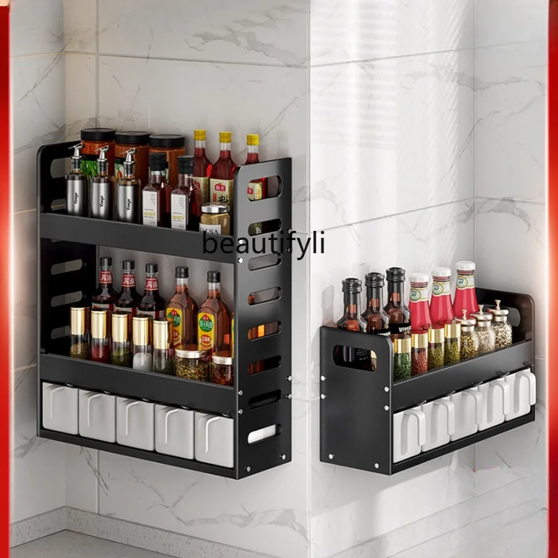 yj Kitchen Spice Rack Multi-Layer Storage Rack Wall-Mounted Punch-Free Kitchen Supplies
yj Kitchen Spice Rack Multi-Layer Storage Rack Wall-Mounted Punch-Free Kitchen Supplies