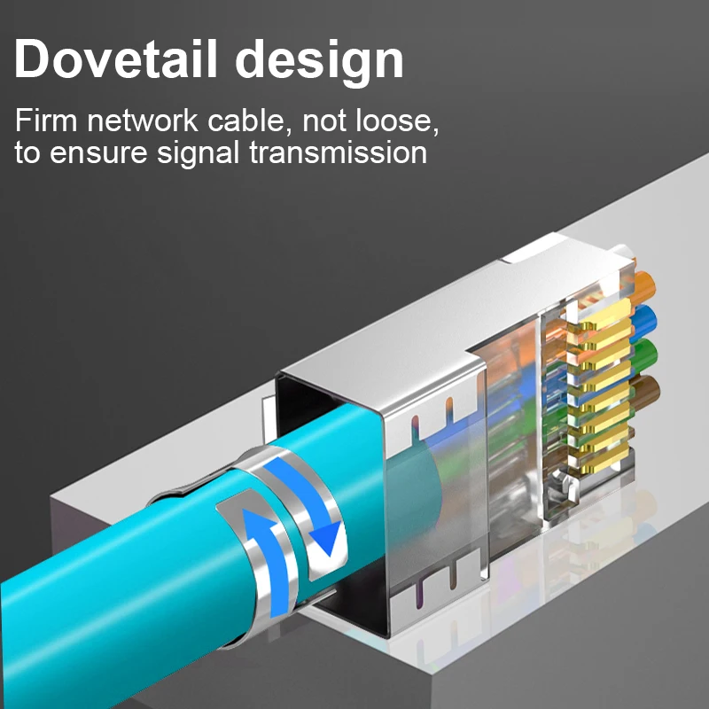 RJ45 Connector Network Cable Connector 10/50/100pcs Cat6a Cat7 RJ45 Plug Shielded FTP 8P8C Network Crimp Connectors
RJ45 Connector Network Cable Connector 10/50/100pcs Cat6a Cat7 RJ45 Plug Shielded FTP 8P8C Network Crimp Connectors