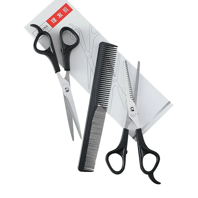 

Household Hairdressing Scissors Thinning Shears Hair Cutting Barber Scissors Flat Tooth Scissor Comb 3pcs Set Hair Styling Tools