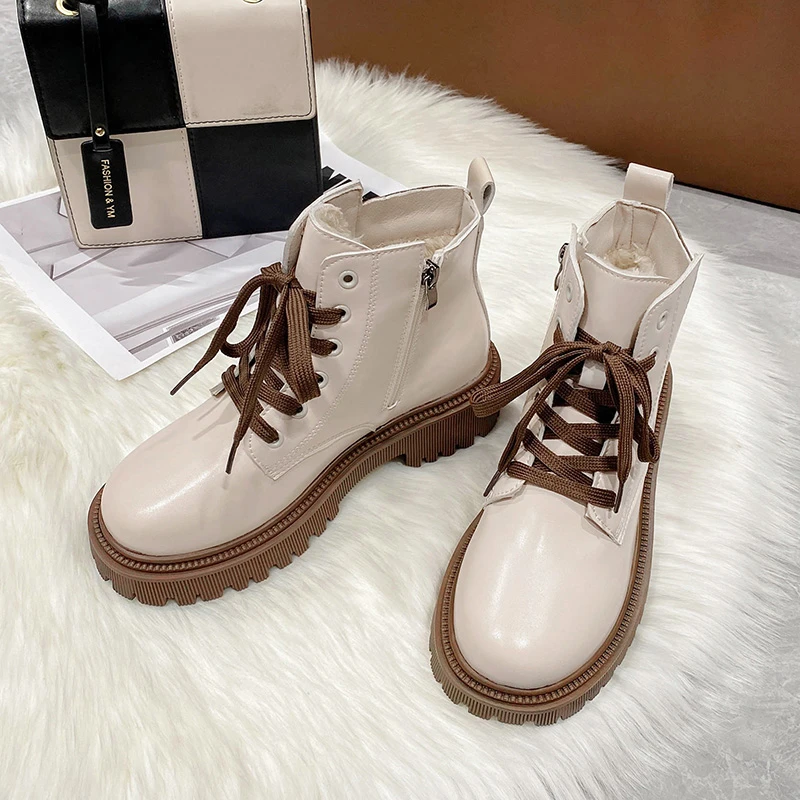 New Women Winter Boots Zipper Thick Sole Lace Up Casual Booties Female Autumn Winter Fashion Platform Waterproof Shoes
New Women Winter Boots Zipper Thick Sole Lace Up Casual Booties Female Autumn Winter Fashion Platform Waterproof Shoes