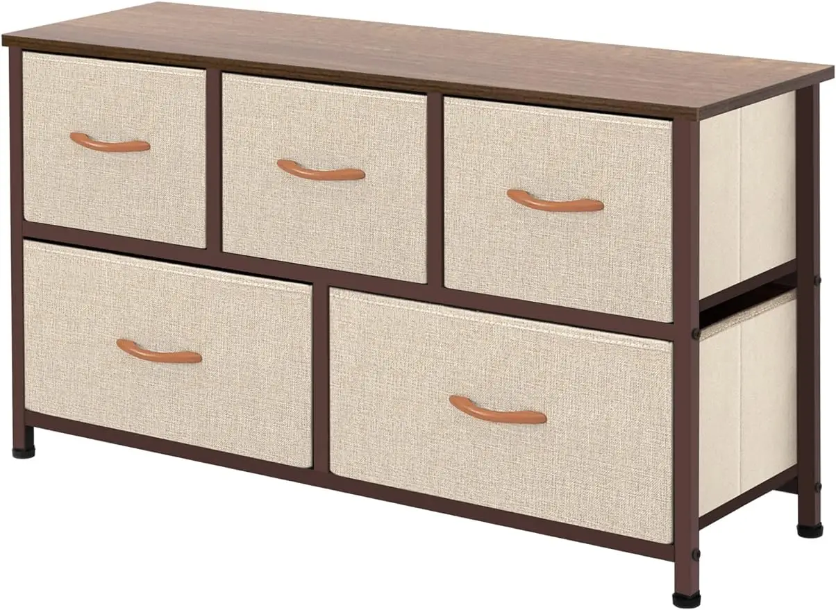 AZL1 Life Concept Extra Wide Dresser Storage Tower with Sturdy Steel Frame,5 Drawers of Easy-Pull Fabric Bins, Organizer Unit fo
AZL1 Life Concept Extra Wide Dresser Storage Tower with Sturdy Steel Frame,5 Drawers of Easy-Pull Fabric Bins, Organizer Unit fo