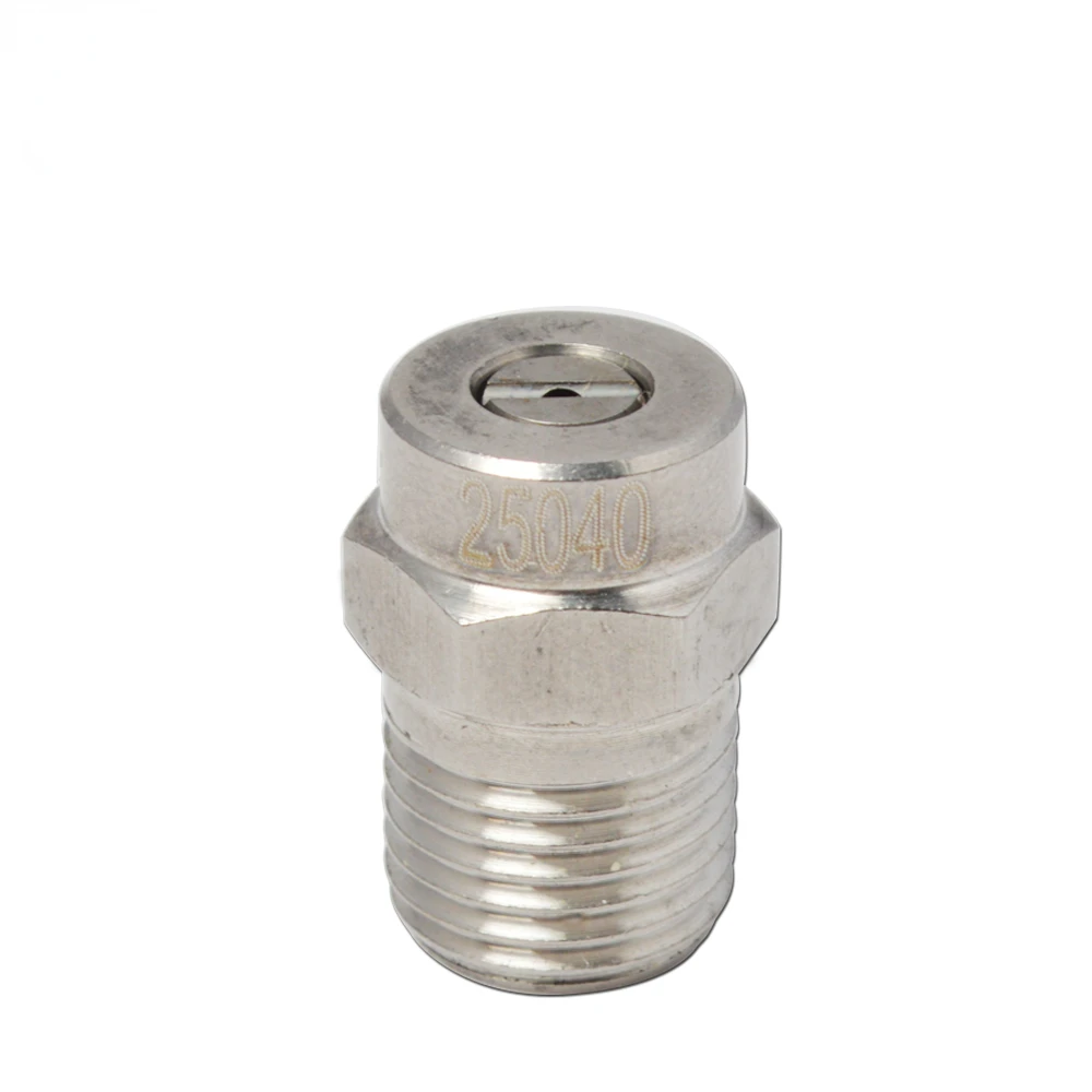 

Stainless steel thread nozzle G1/4" fan jet spray nozzle for Professional High Pressure Washer