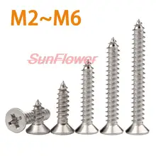 10/50/100pcs M2 M2.3 M3 M3.5 M4 M5 M6 Cross Flat Head Self-tapping Screws 304 Stainless Steel Phillips Screws Furniture Screw
10/50/100pcs M2 M2.3 M3 M3.5 M4 M5 M6 Cross Flat Head Self-tapping Screws 304 Stainless Steel Phillips Screws Furniture Screw