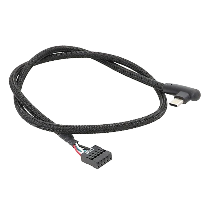 

USB 9Pin to Type C Connector Adapter Line Anti Enhanced Data Transfer USB Data Line 60CM