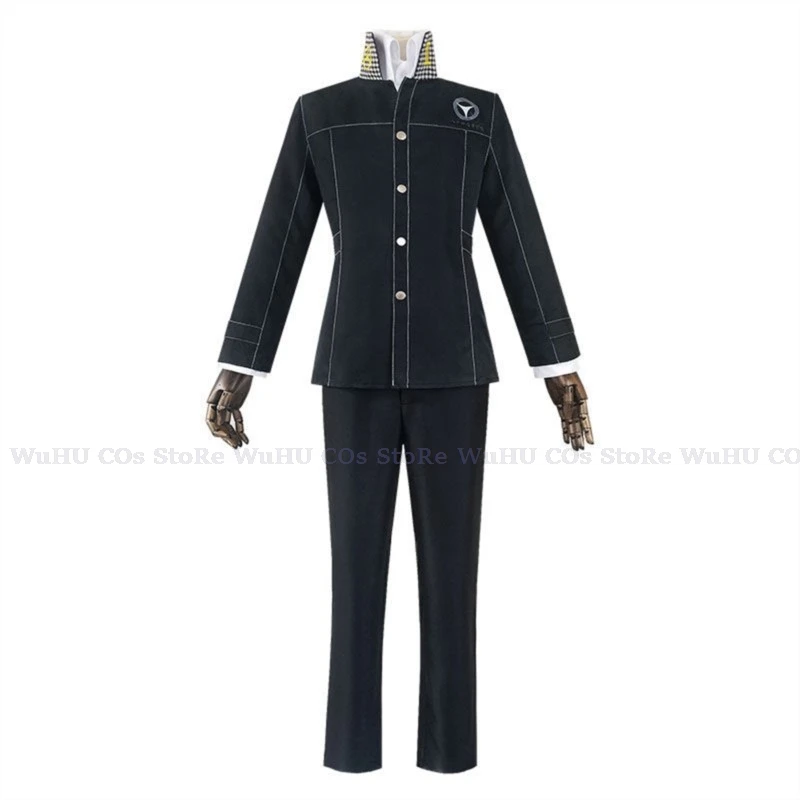 

Anime Shin Megami Tensei Persona 4 Yasogami Yu Narukami Cosplay School Uniform Costume Adult Men Boy Men Suit Halloween Outfits