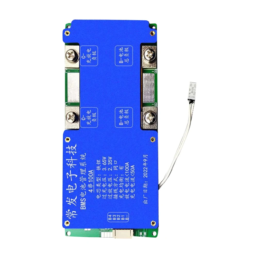 4S 14.6V 100A LiFePO4 Battery Protection Board Same Port with Equalization Temperature Control 100A BMS for Inverter
4S 14.6V 100A LiFePO4 Battery Protection Board Same Port with Equalization Temperature Control 100A BMS for Inverter