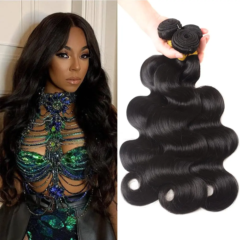 

8-32" Body Wave Bundles Brazilian Hair Weave Bundles 1/3/4 PCS Raw Human Hair Bundles Deal Remy Hair Extensions Natural Color