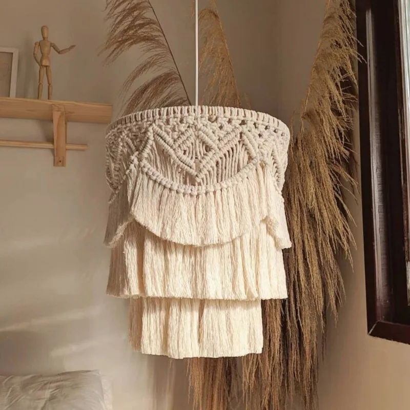 Nordic Boho Cotton Pendant Lampshade 1 Sd0818efceac748488b3f936e40c83d08s