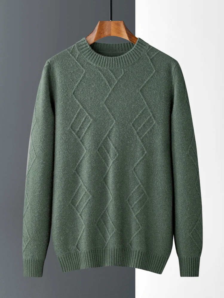 New Men's 100% Cashmere Sweaters Autumn Winter Long Sleeve Pullovers O-Neck Loose Plus Size Tops Business Casual Knit Jackets
New Men's 100% Cashmere Sweaters Autumn Winter Long Sleeve Pullovers O-Neck Loose Plus Size Tops Business Casual Knit Jackets