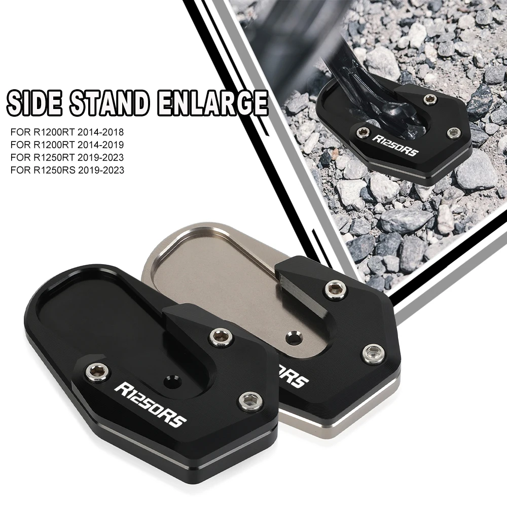 

r 1250rs For BMW R1250RS R1250 RS 2019-2020-2021-2022-2023 Motorcycle Foot Side Stand Enlarger Plate Kickstand Enlarge Extension