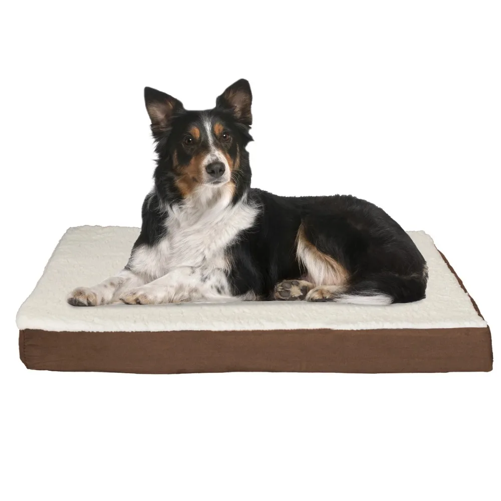 Orthopedic Dog Bed 2 Layer Memory Foam Crate Mat with Machine Washable Sherpa Cover Pet Bed for Large Dogs Up To 65lbs
Orthopedic Dog Bed 2 Layer Memory Foam Crate Mat with Machine Washable Sherpa Cover Pet Bed for Large Dogs Up To 65lbs