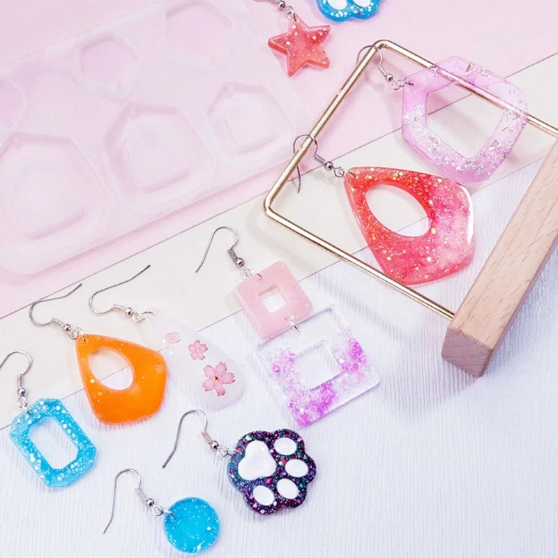 MXME Earrings Moulds Silicone Material Hand-Making Accessories Ear Hook for Pendant
MXME Earrings Moulds Silicone Material Hand-Making Accessories Ear Hook for Pendant