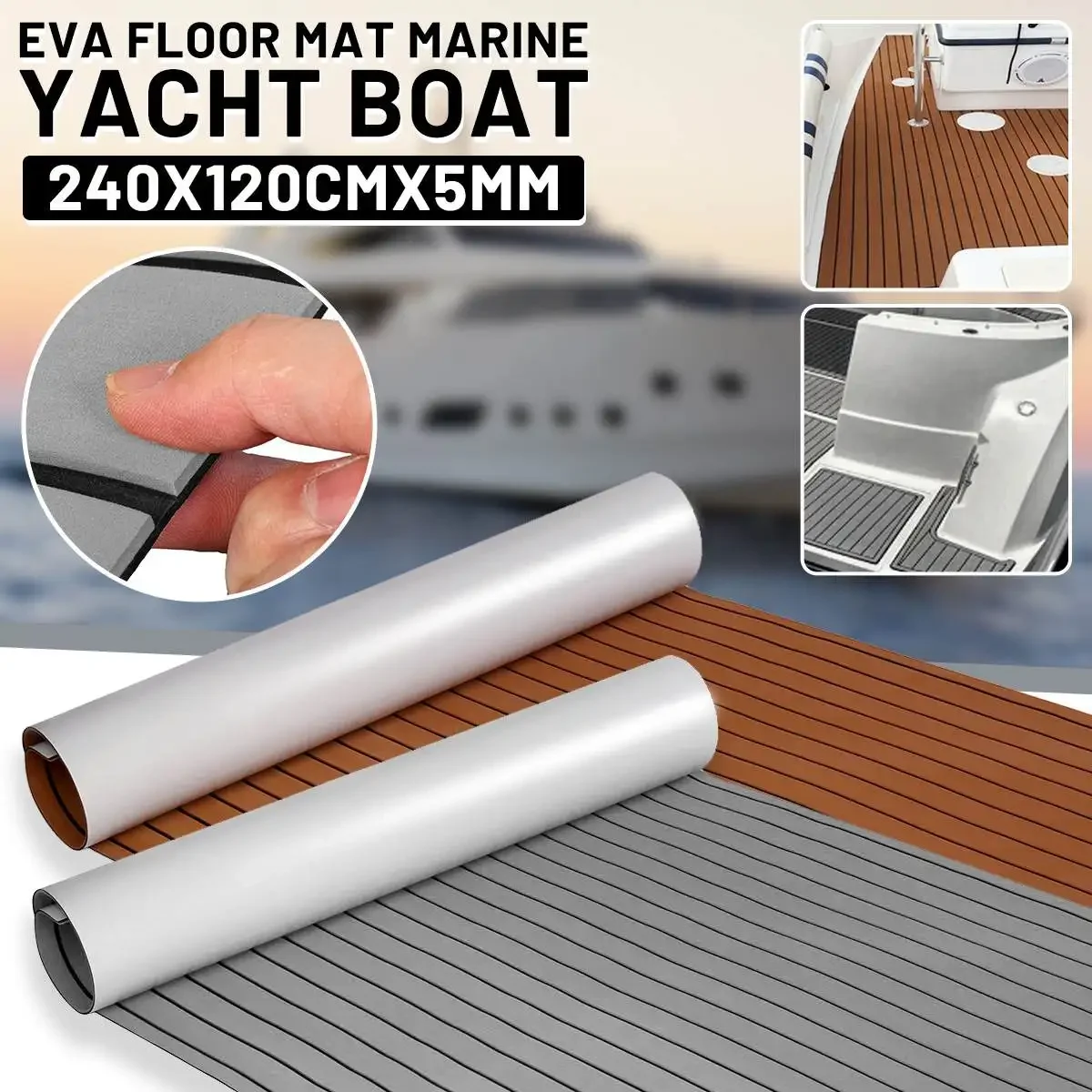 Self-Adhesive EVA Foam Faux Teak Boat Deck Mat Decking Foam Teak Decking Boat EVA Foam Floor Mat For Boat 1200mmx2400mmx5mm
Self-Adhesive EVA Foam Faux Teak Boat Deck Mat Decking Foam Teak Decking Boat EVA Foam Floor Mat For Boat 1200mmx2400mmx5mm