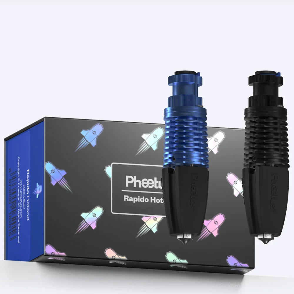 PHAETUS Rapido Plus Hotend Compatible PT1000 Printing flow up to 75mm³/s 115W high temperature 350C for DDB extruder Ender3 V2
PHAETUS Rapido Plus Hotend Compatible PT1000 Printing flow up to 75mm³/s 115W high temperature 350C for DDB extruder Ender3 V2