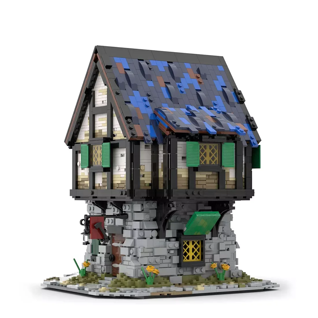 Creative Medieval Blacksmith Shop Building Blocks European City Street View Store MOC Model Bricks Toys Gift for Adults and Kids Creative Medieval Blacksmith Shop Building Blocks European City Street View Store MOC Model Bricks Toys Gift for Adults and Kids