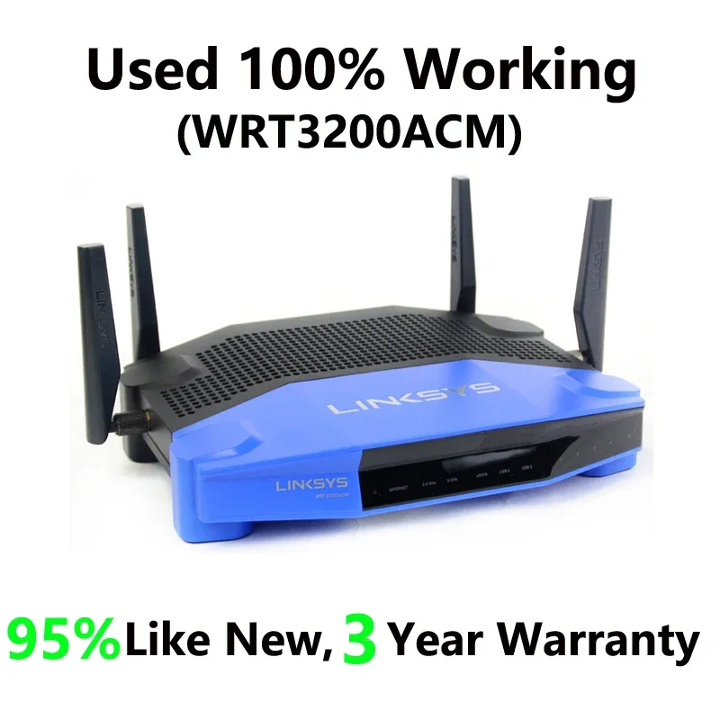 LINKSYS WRT1200AC, WRT1900AC, WRT1900ACS, WRT32X, WRT3200ACM, Dual-Band+ Ultra-Fast Smart 802.11AC Wi-Fi Wireless Router
LINKSYS WRT1200AC, WRT1900AC, WRT1900ACS, WRT32X, WRT3200ACM, Dual-Band+ Ultra-Fast Smart 802.11AC Wi-Fi Wireless Router