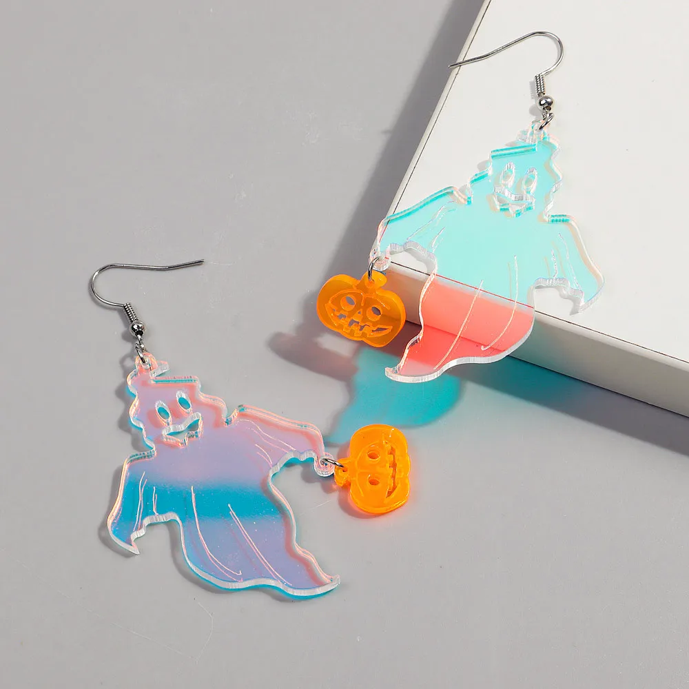 Funny Laser Cut Acrylic Spooky Pumpkin Halloween Earrings for Women New Cute Ghost Lantern Dangle Earring Gothic Jewelry Gifts
Funny Laser Cut Acrylic Spooky Pumpkin Halloween Earrings for Women New Cute Ghost Lantern Dangle Earring Gothic Jewelry Gifts