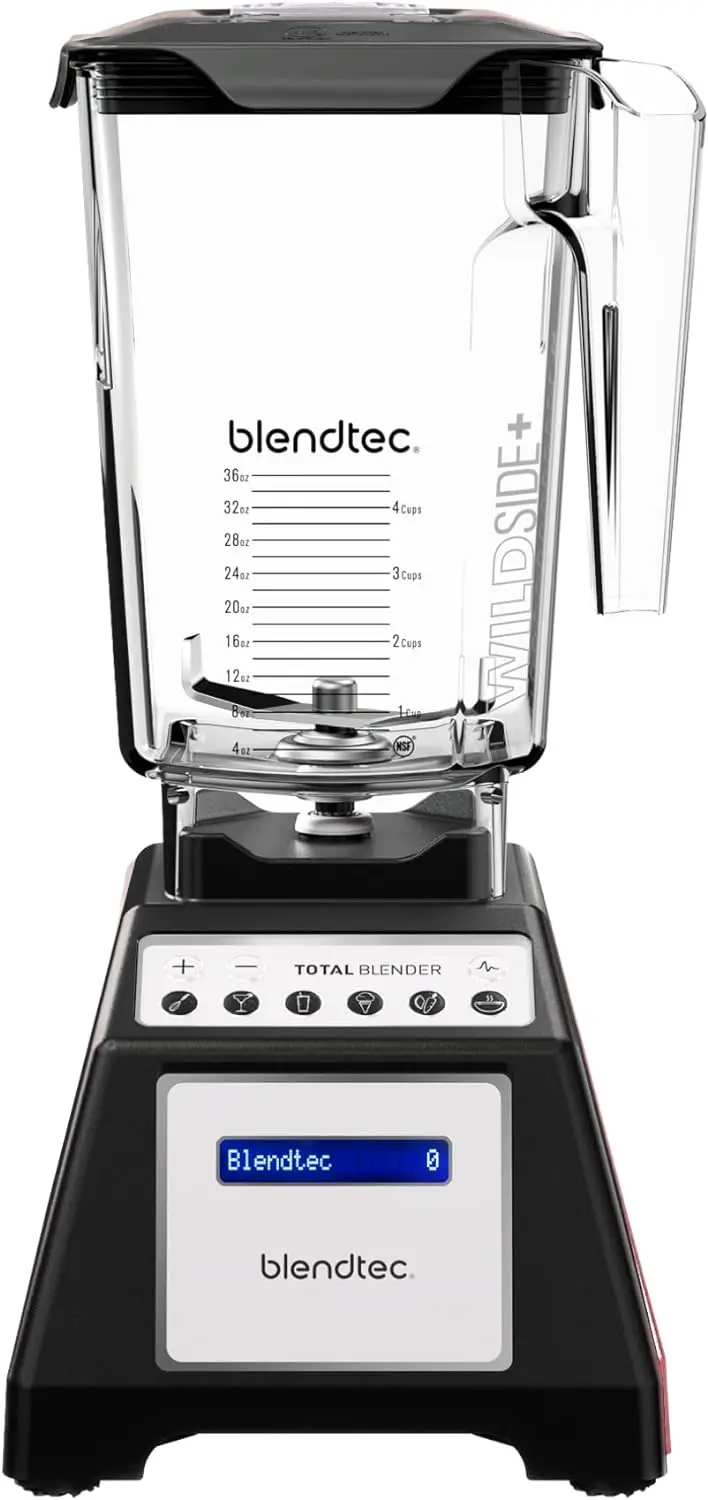 

Blendtec Total Classic Original Blender - WildSide+ Jar (90 oz) - Professional-Grade Power - 6 Pre-programmed Cycles