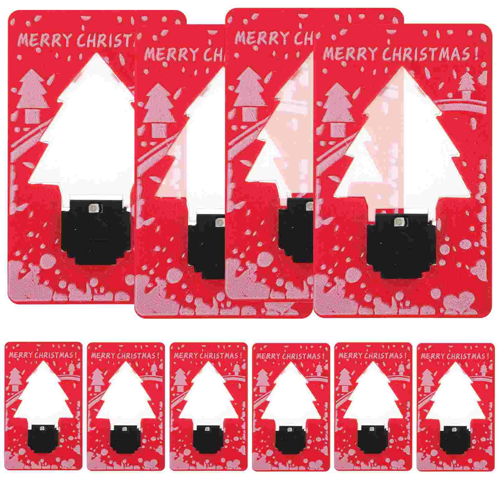 10 Pcs Christmas Tree Card Lights Mini Tote LED Handbag Credit Wallet Portable Pvc Purse Lamp
10 Pcs Christmas Tree Card Lights Mini Tote LED Handbag Credit Wallet Portable Pvc Purse Lamp