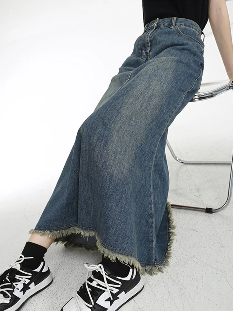 Y2k Vintage Wrap Hip High Waist Blue Denim Skirts Women Mermaid Split Plus Size Korean Streetwear Trumpet Wild Sexy Jean Skirt
Y2k Vintage Wrap Hip High Waist Blue Denim Skirts Women Mermaid Split Plus Size Korean Streetwear Trumpet Wild Sexy Jean Skirt