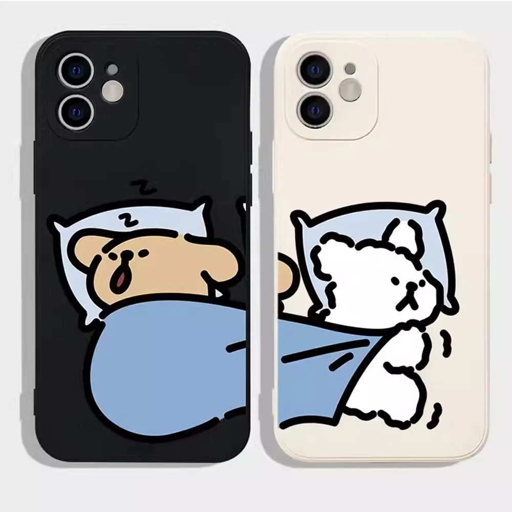 Cute Cartoon Dog Couple Phone Case for IPhone 11 14 15 16 Pro Max Soft Silicon Cover for Iphone 12 13 Mini XS XR 8 7 Plus Fundas Cute Cartoon Dog Couple Phone Case for IPhone 11 14 15 16 Pro Max Soft Silicon Cover for Iphone 12 13 Mini XS XR 8 7 Plus Fundas