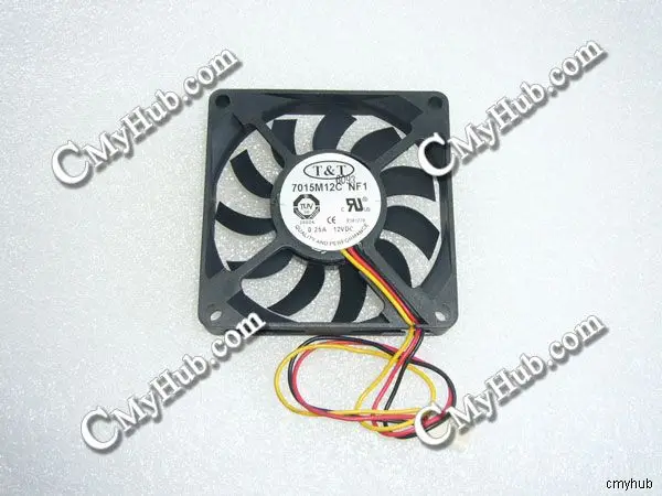 Для T & T 7015M12C NF1 DC12V 0.25A 7015 7 см 70 мм 70x70x15 мм 3-контактный охлаждающий вентилятор 7015M12C NF1
Для T & T 7015M12C NF1 DC12V 0.25A 7015 7 см 70 мм 70x70x15 мм 3-контактный охлаждающий вентилятор 7015M12C NF1