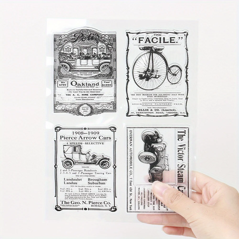 Car Series Clear Silicone Stamps Vintage Bicycle Transparent Rubber Seal Stamp for Card Making Scrapbooking Journal Supplies
Car Series Clear Silicone Stamps Vintage Bicycle Transparent Rubber Seal Stamp for Card Making Scrapbooking Journal Supplies