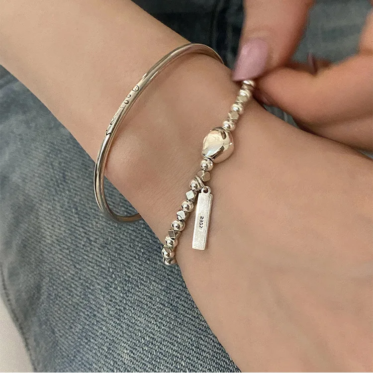 Silver Metal Bracelet Female Personality Contracted Joker Temperament Fashion Bracelets Cold Wind Restoring Ancient Ways
Silver Metal Bracelet Female Personality Contracted Joker Temperament Fashion Bracelets Cold Wind Restoring Ancient Ways